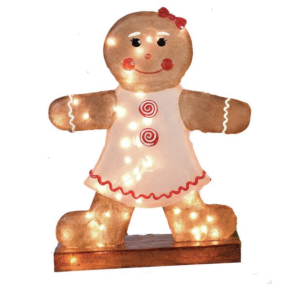 The Holiday Aisle Illuminated Gingerbread Girl Wayfair